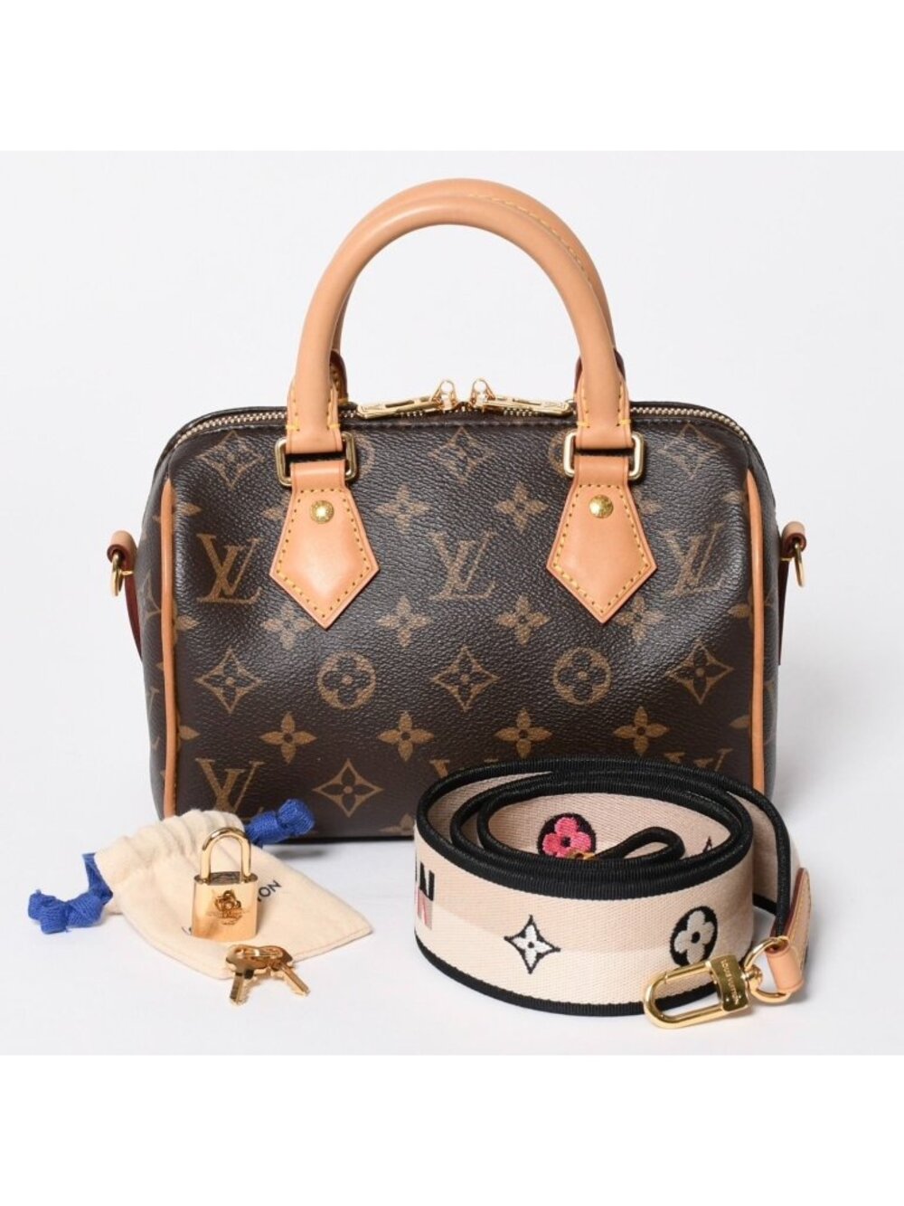 Louis Vuitton Speedy 20 Bandouliere 2-Way Bag Monogram Brown